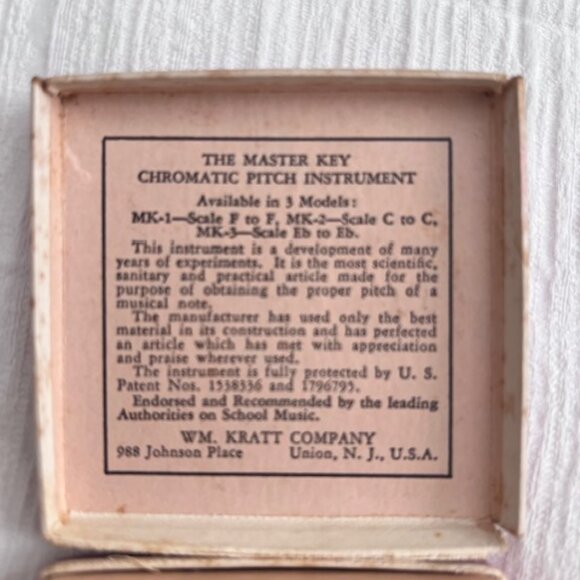 Master Key A-440 Chromatic Pitch Instrument Vintage - Picture 5 of 6